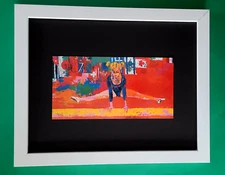 LeRoy Neiman OLGA KORBUT USSR Signed Pop Art Mounted & Framed  New 14x11 W