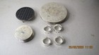 Metal tableware job lot 16 items- coasters, napkin rings, plate stands etc