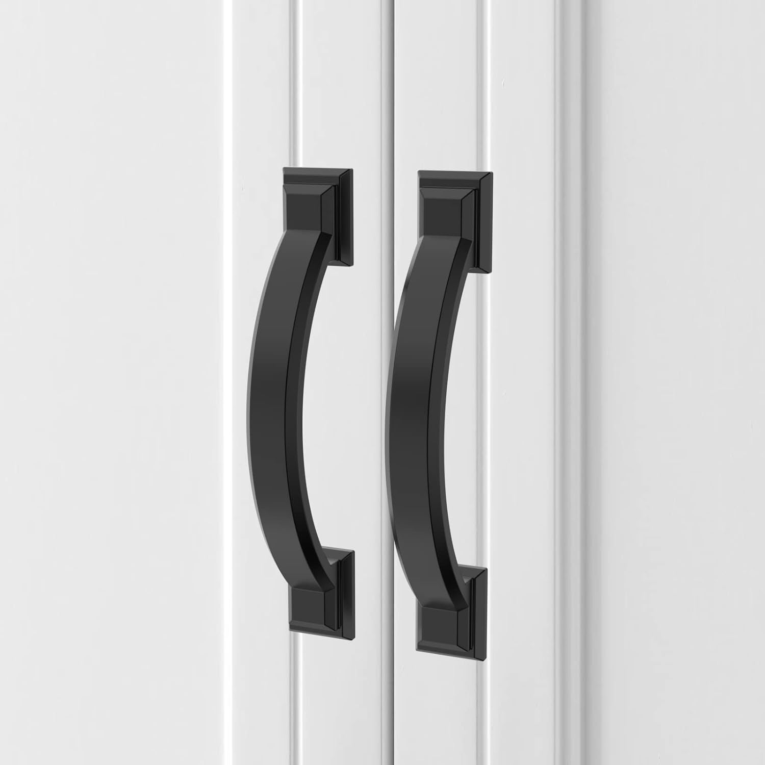 10 Pack 3 Inch(76Mm) Matte Black Kitchen Cabinet Handles, Cabinet Pulls Kitchen