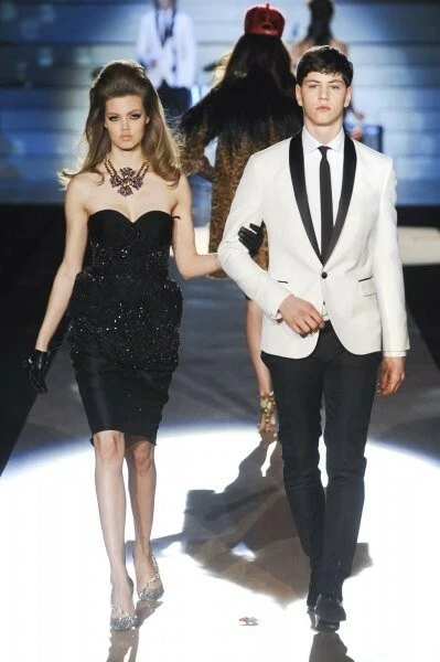 DSQUARED2 ABITO CORSETTO PASSERELLA TG IT42