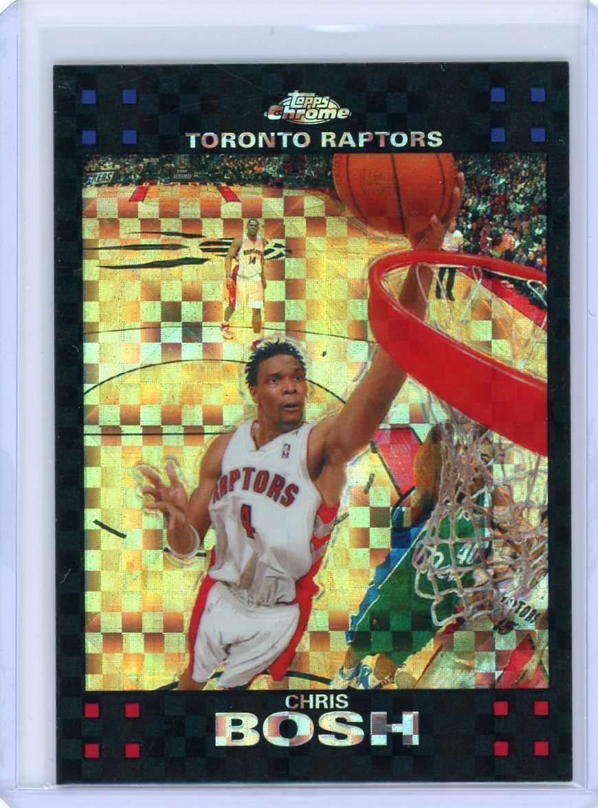 2007-08 Topps Chrome Basketball Xfractor #4 Chris Bosh #32/50