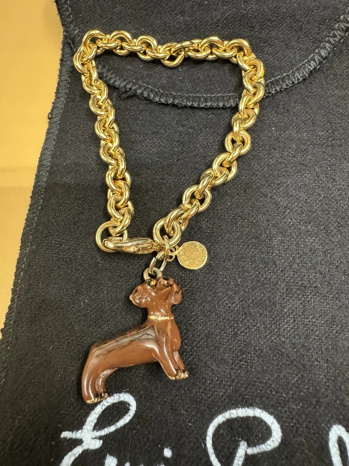 Authentic Erwin pearl Dachshund Bracelet - Image 2 of 4
