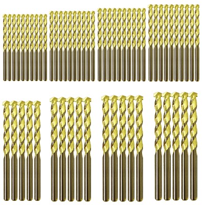 Masonry Drill Bit Set 60Pcs Set Golden Flute Drill Concrete Mason Stone Bricks