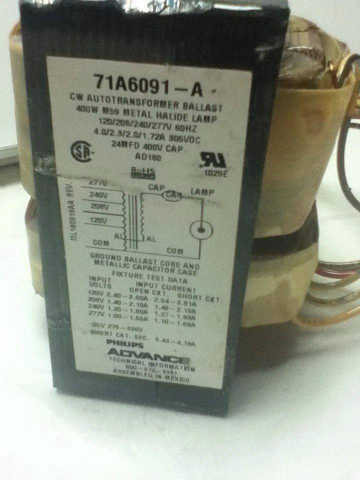 ADVANCE 71A6071-001D CORE & COIL BALLAST KIT - Image 4 of 4