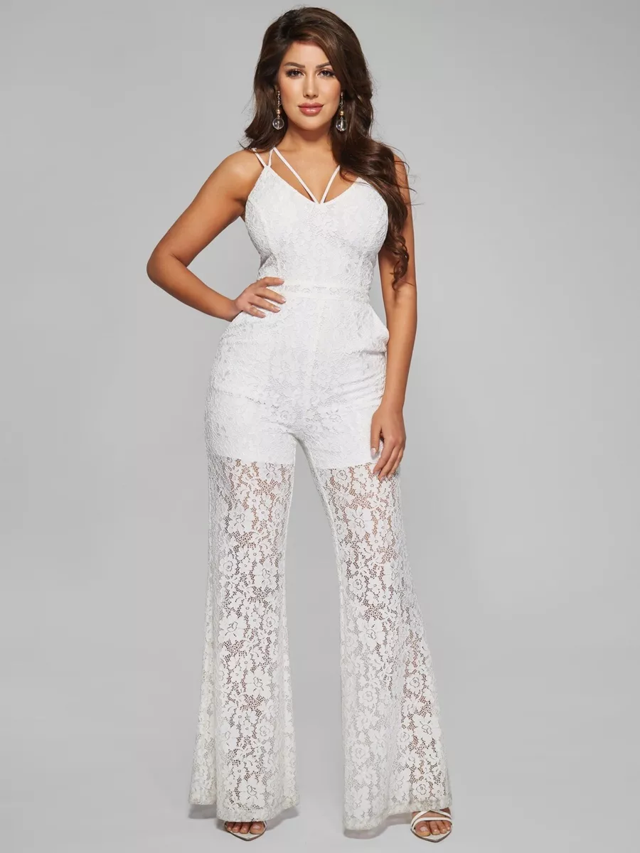 Guess top white jumpsuit