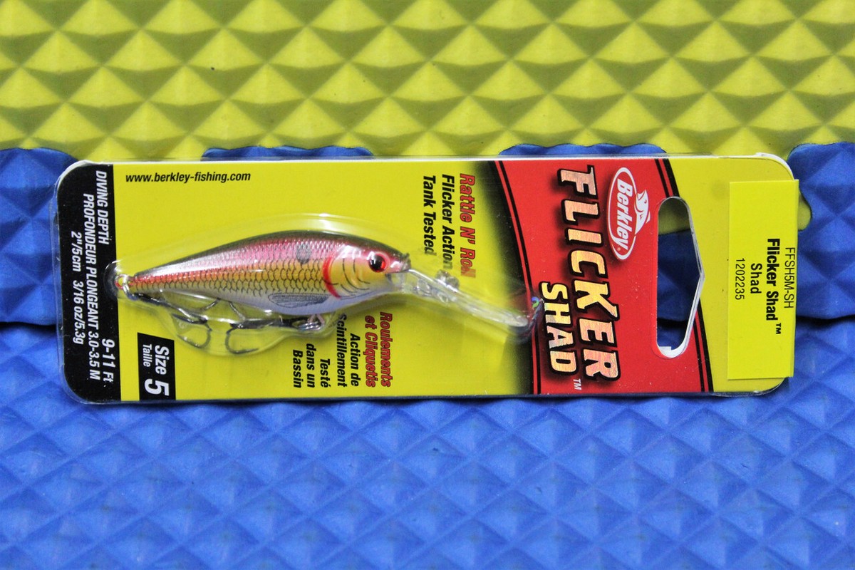 Berkley Flicker Shad Dives 9'-11' Size 5 FFSH5M Series CHOOSE YOUR