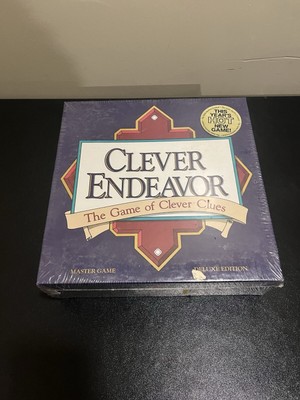 1989 Clever Endeavor Master Deluxe Edition Board Game Mind Games Brand New