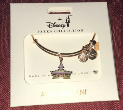 Disney Alex And Ani King Arthur Carousel Bracelet Rose Gold New