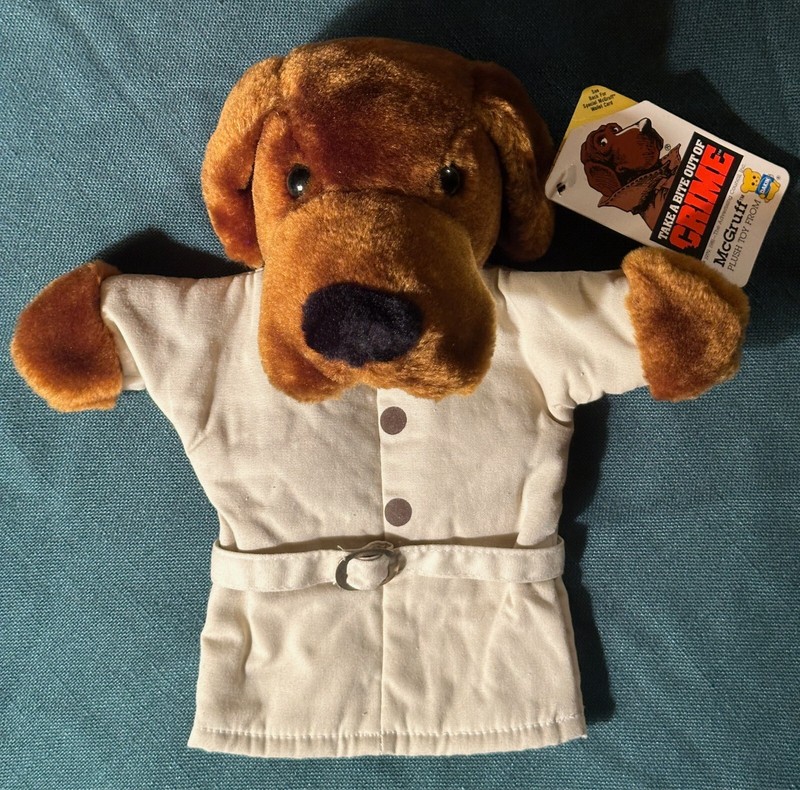 Vintage McGruff The Crime Dog Dakin - 11" FREE SHIP