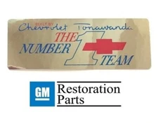 "TONAWANDA #1 TEAM" PERFORMANCE BIG BLOCK ENGINE VALVE COVER DECAL GM CHEVY