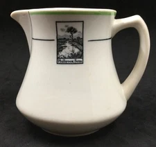Philbrook Farm Inn  Syracuse O.P. Co Old Ivory Creamer  Shelburne New Hampshire