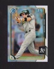 2015 Bowman Chrome 1st Mikey White Rookie #119 Oakland Athletics