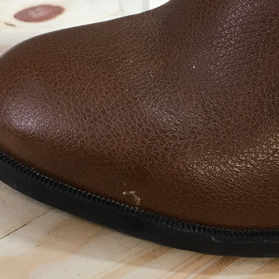 Life Stride Boots Womens 6.5 W-WC X-Must Tall Riding Brown Faux Leather Zipper - Image 3 of 4