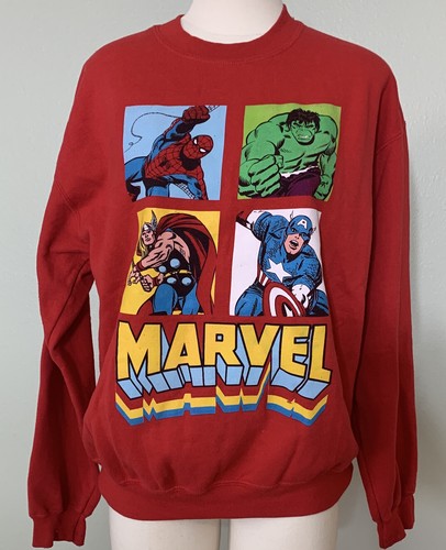 red marvel sweatshirt