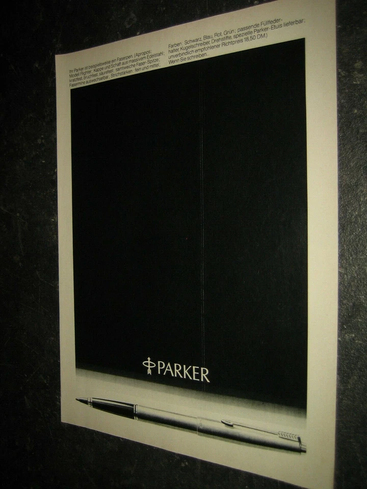 1974 1#1 PARKER Kugelschreiber Werbung Katalog catalogue catalogo advertising ad - Bild 1 von 1
