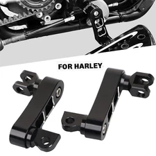 For Harley Male Mount Foot Peg Clamp Extension Bracket Touring Road King Softail