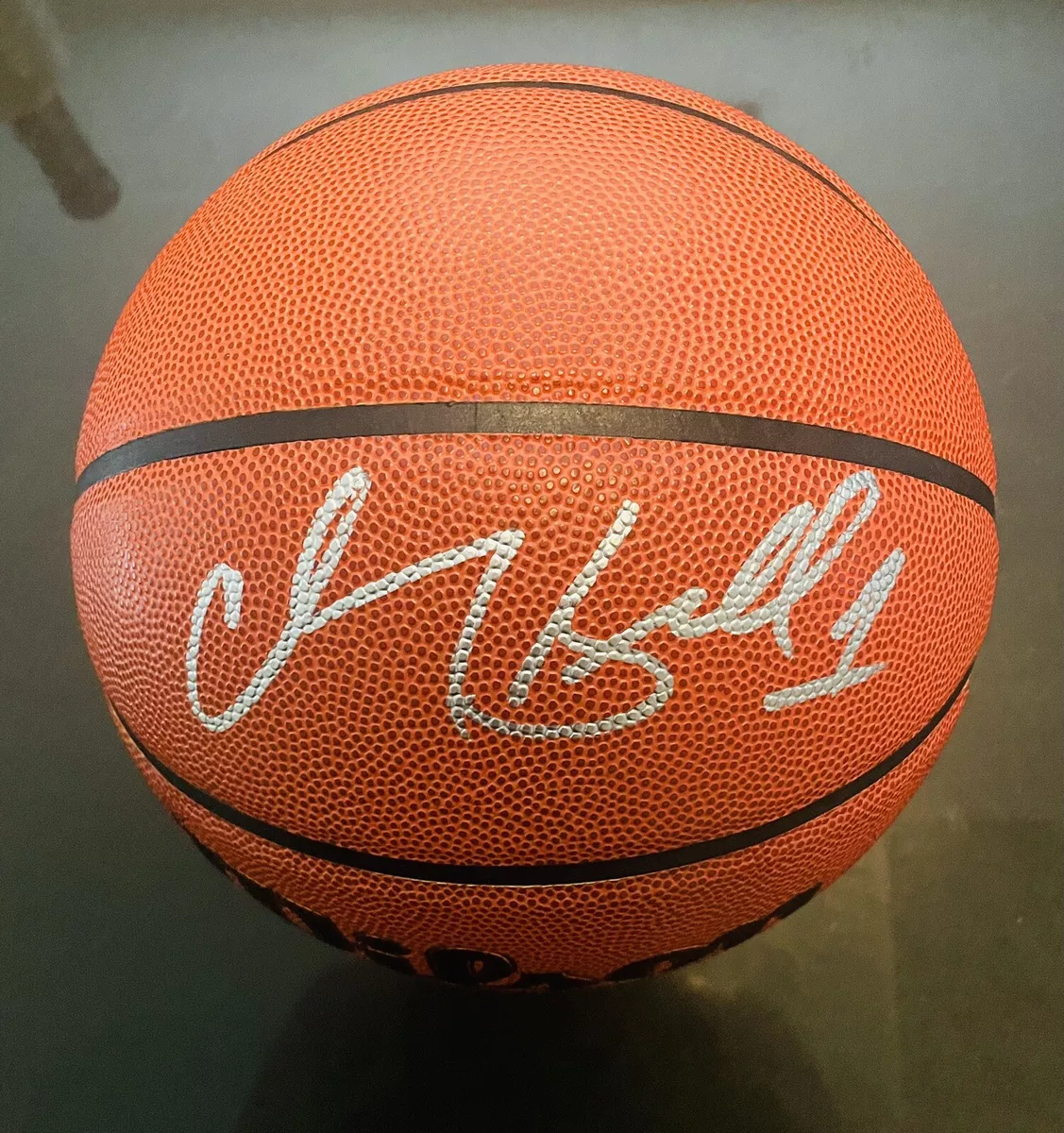 Chauncey Billups Autographed Wilson NBA Basketball Detroit Pistons