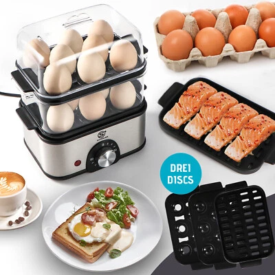 SUPERLEX Multifunktionaler Dampfer Frühstück Eierkocher Timer & Automatic 500W