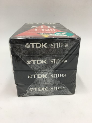 TDK Sound & Color STD T-120 Sealed Blank VHS/VCR Cassettes 4 Pack (2-6 Hour) - Picture 5 of 7