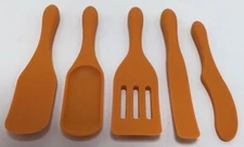 Mad Hungry 5 Piece Silicone Spurtle Set In Orange