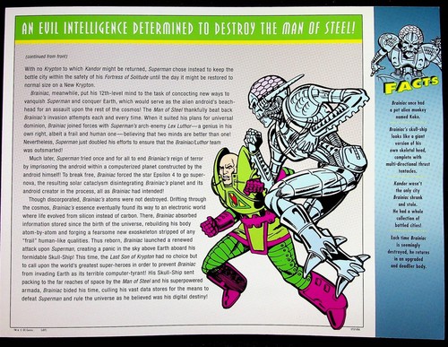 Parche Brainiac 2008 colección oficial de parches de Willabee & Ward de DC Comics - Imagen 3 de 4