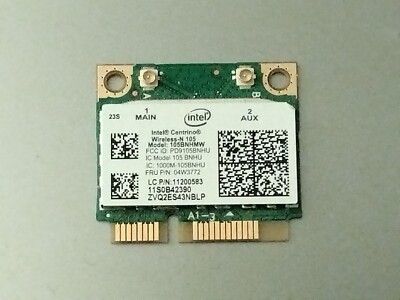 Intel Centrino Wireless-N 105 105BNHMW Mini PCI-E 802.11b/g/n WiFi Card