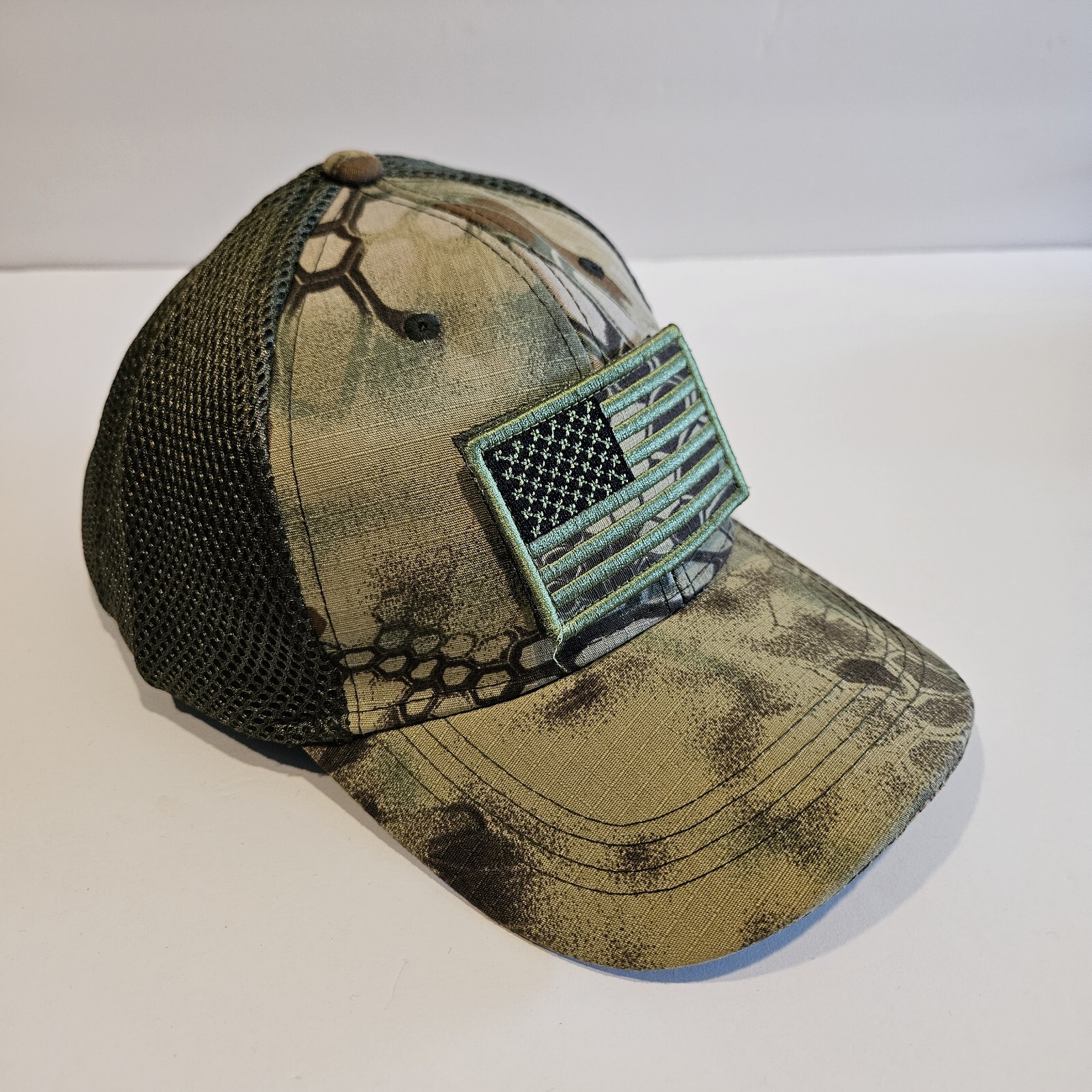 Green Camouflage US Flag Removable Patch USA Base… - image 2