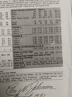 Cartamodello Vogue V1312 - Vestito Donna Con Scollo A Barchetta, Taglie 40-42-46 (B5) - Foto 2