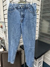 Vintage Guess Jeans Womens 31 Blue Denim Pants Zip Ankle Georges Marciano USA