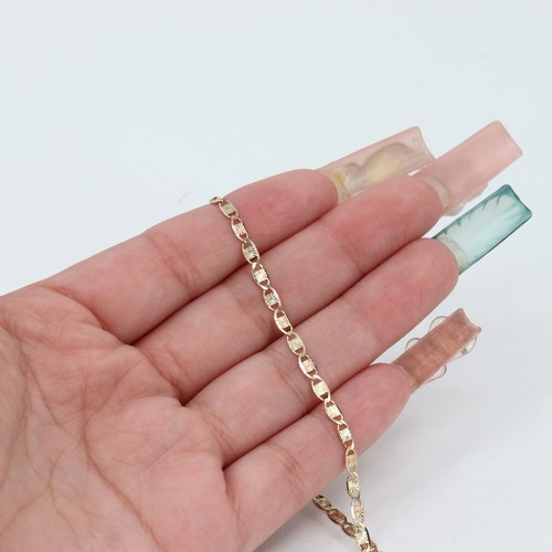 Catena Valentino 14k tricolore oro 15,5 pollici (PZ1004481) - Foto 7 di 8