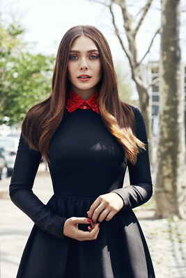 Elizabeth Olsen With Her Long-Sleeved Dress 8x10 Picture Celebrity Print |  eBay