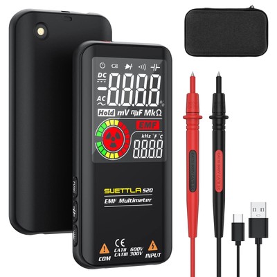 SUETTLA Smart Digital Multimeter Auto Ranging Rechargeable Multimeter Tester ...
