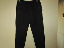CHAMPION Boys Size Small BLACK Elastic Waist Side Pockets JOGGER Pants