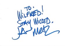 Jason Mraz autograph signed 10x15 cm index card