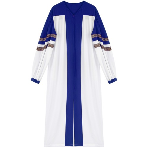 Women Clergy Robe V-neck Zipper Loose Fit Dresses Choir Church Priest Outfits - Picture 30 of 57