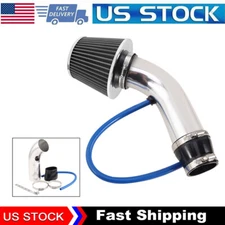 3'' Universal Car Cold Air Intake Kit Filter Induction Kit Hose Pipe Silver