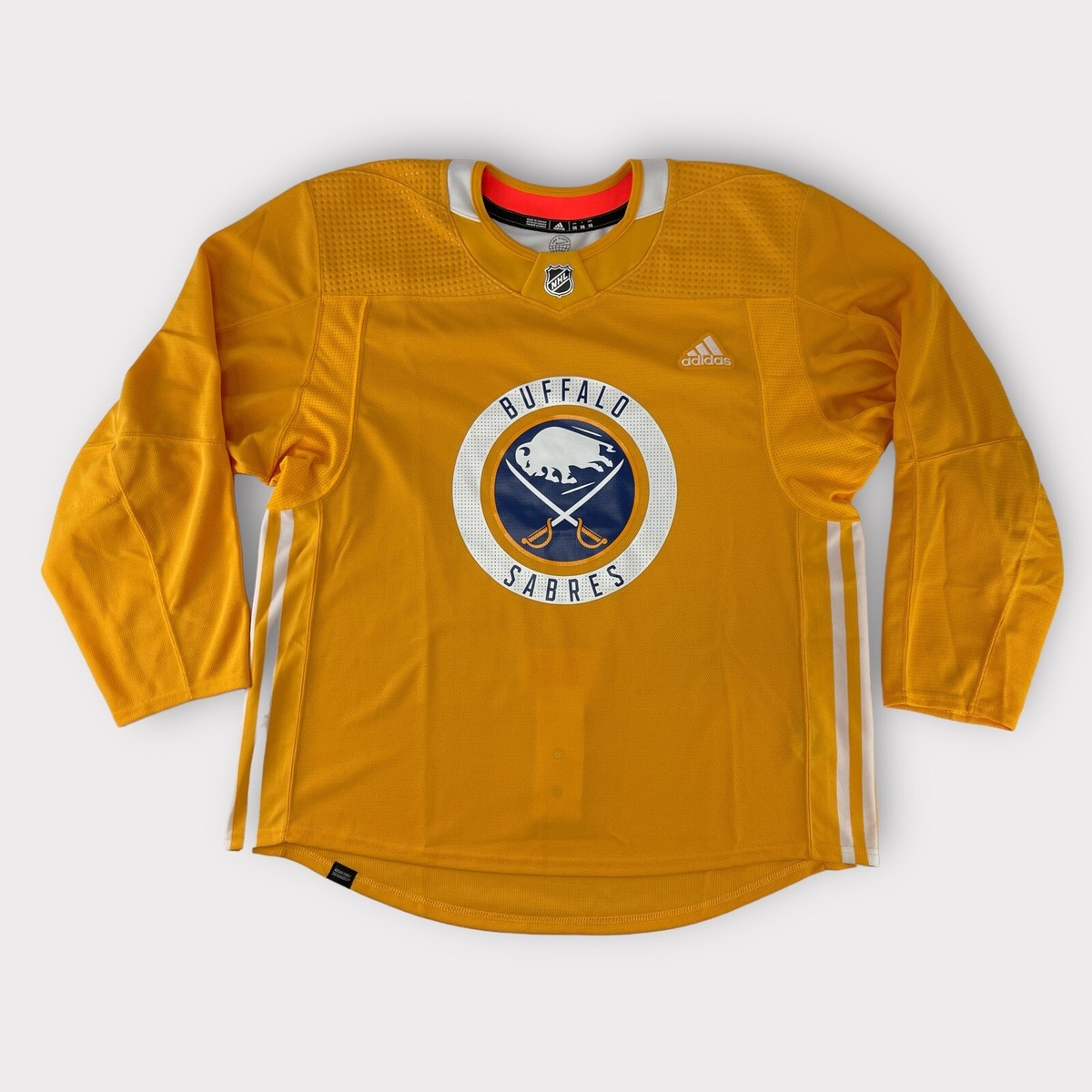 Pro Stock Pro Return New Size 56 adidas Buffalo Sabres Yellow