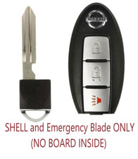 NEW 3 Button Key Shell Replacement For Nissan...