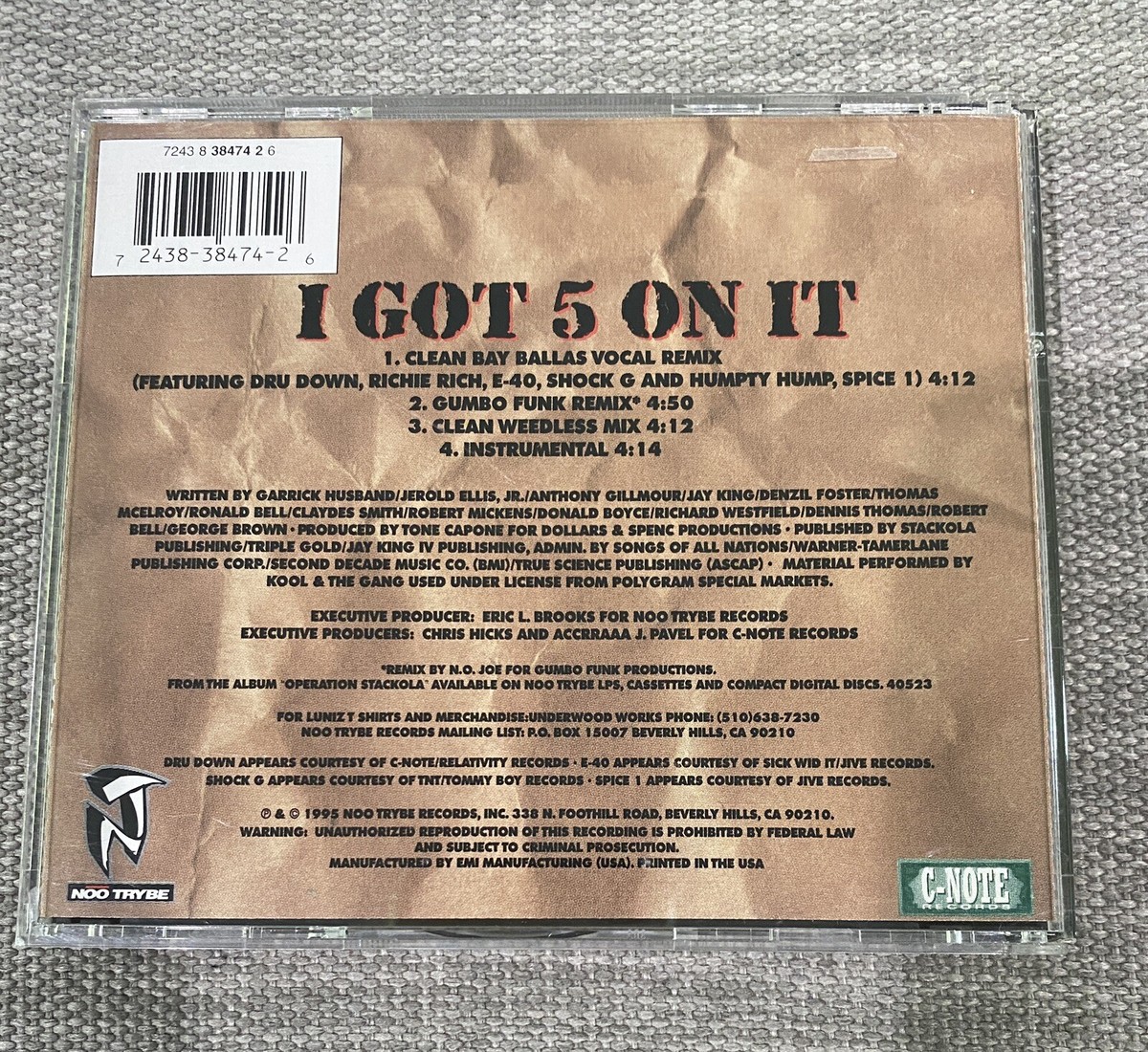 Luniz I Got 5 On It CD Single 1995 | eBay
