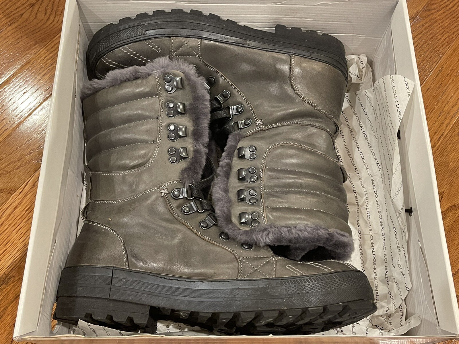 Aldo Men Leather Winter Boots Boots 