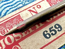 Joseph Gillott’s 659 Crow Quill Vintage Dip Pen Nib Double-Grind Crowquill
