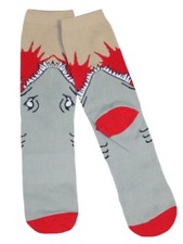 BAKK Enterprise Shark Bite Big Boy's Boot Socks One Size Fits Most 8-20 -NWT