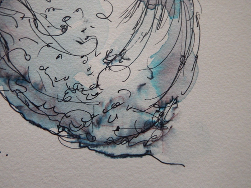 Original Fine Art Pen & Ink Wash Hand Drawn Male Genitalia Penis Drawing NSFW - Picture 8 of 12