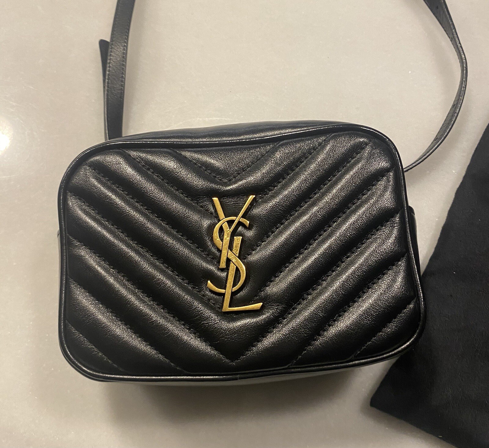 Borsa cintura SAINT LAURENT monogramma matelassé lou manca nappa