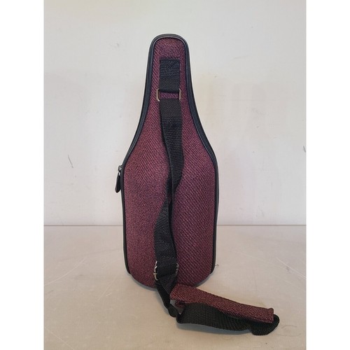 The Caddy O Wine Bottle Carrying Tote NEW with BOX & Corkscrew Chiller Burgundy - Picture 6 of 22