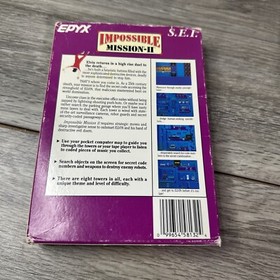 Impossible Mission II (Nintendo NES) Authentic First Print SEI Epyx