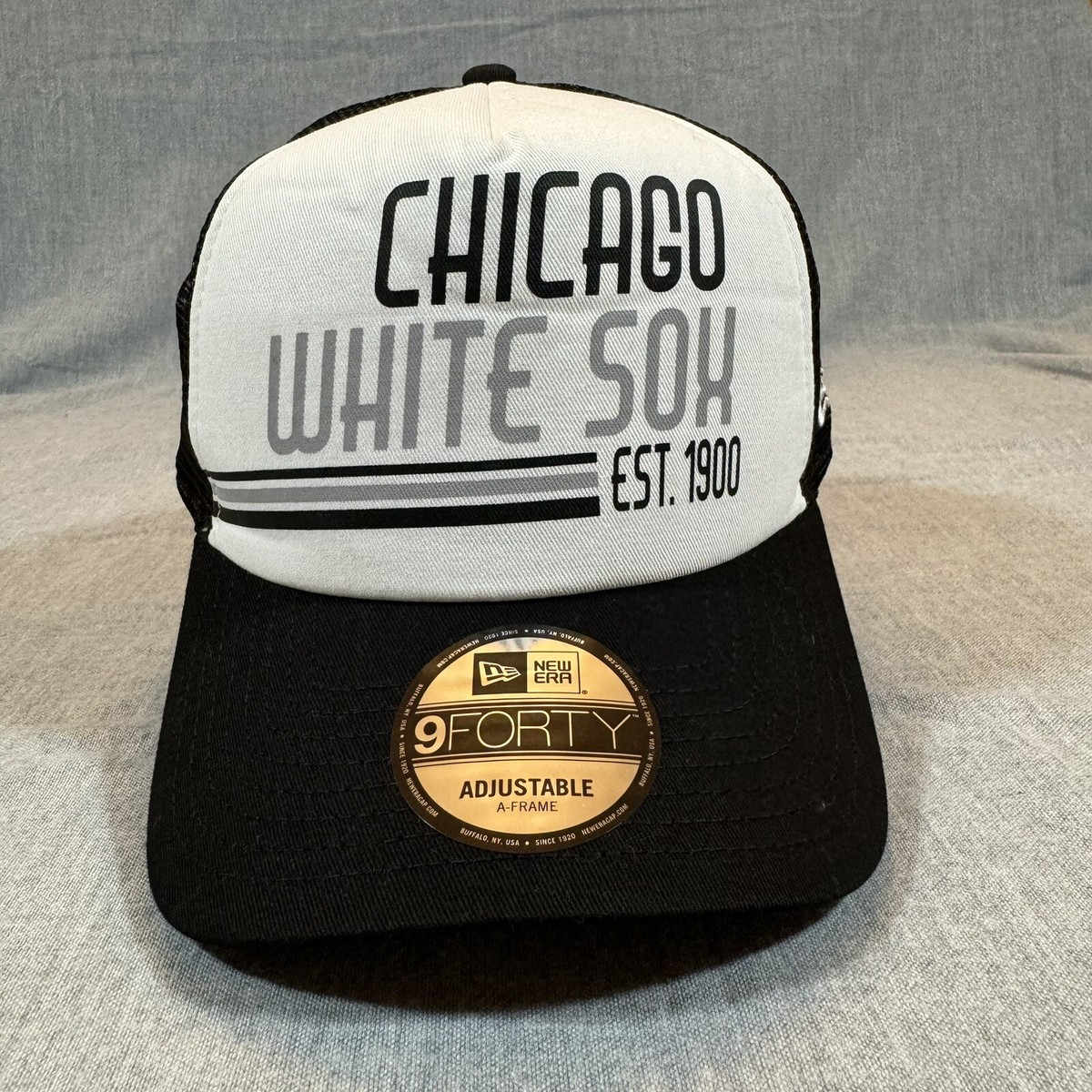 Chicago White Sox New Era Hat 9Forty Mesh MLB Baseball Trucker Cap