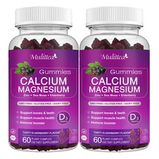 Calcium Magnesium & Vitamin D Zinc Complex Gummies Support Bone Health