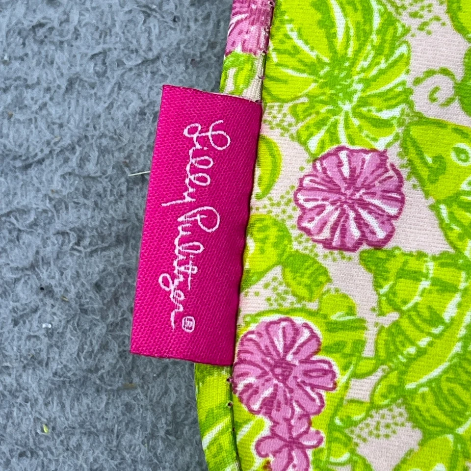 Lilly Pulitzer iPad Tablet Sleeve Case Zip Pink Green Floral Neoprene 8x10 - Image 2 of 4