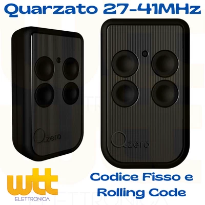 SICETECH Telecomando Radiocomando universale QZERO clonatore bassa frequenza 27 30 40 mhz